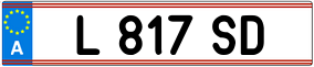 Trailer License Plate